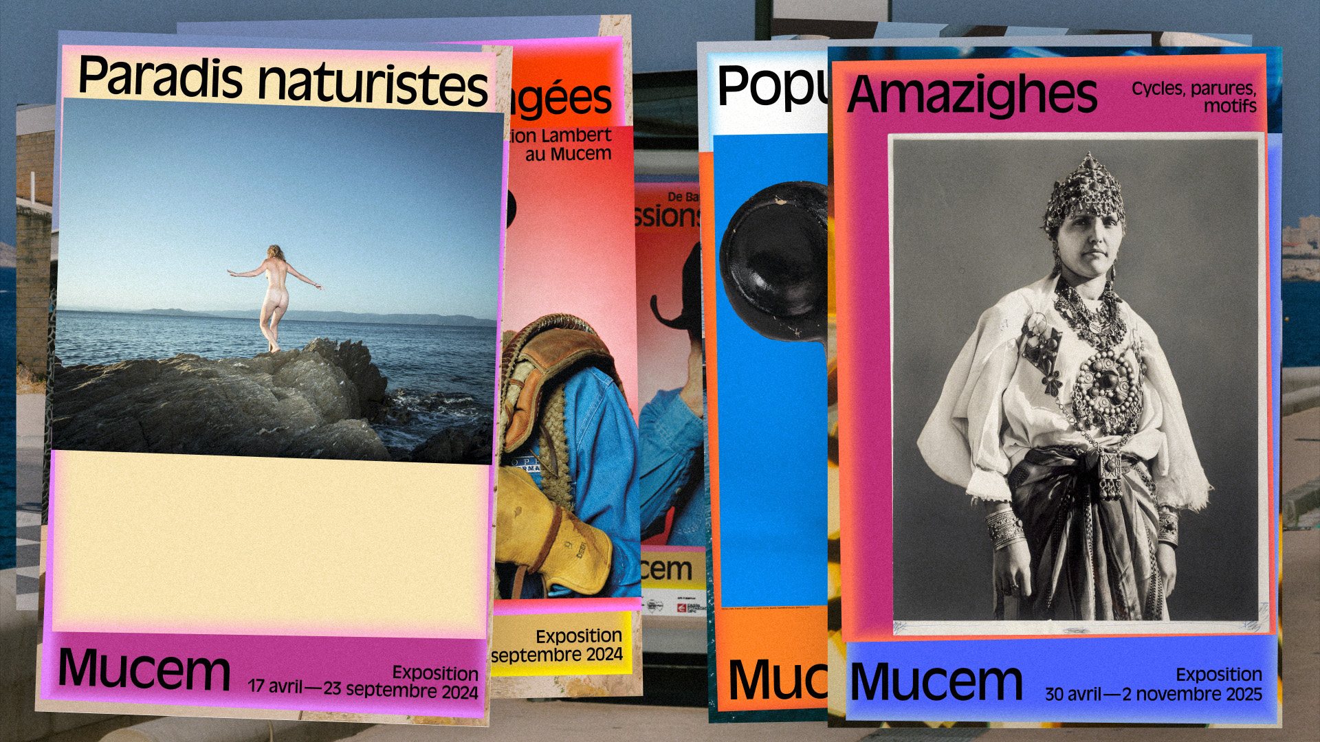 Mucem — composition d’affiches d’exposition, vue 08 — Les Graphiquants